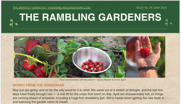 The Rambling Gardeners May 2026 Garden Newsletter